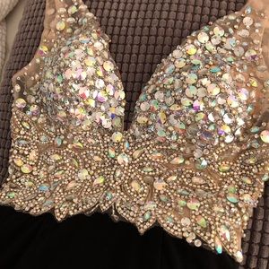 Jovani JVN heavily embellished dress. Worn 1 time